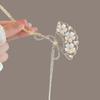 Nueva Horquilla Chinoiserie en forma de Abanico para Mujer, Horquilla con Borla de Flores, Horquilla de Estilo Antiguo, Accesorios Sencillos Modernos Diarios de la Dinastía Han