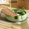 Nido para Gatos, Nido Tejido Universal para Mascotas para Todas las Estaciones, Tablero Rascador para Gatos, Resistente a los Arañazos, Resistente al Desgaste, No Suelta Pelo, Lavable, Nido Fresco de Verano, Nido para Dormir