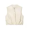 Para Comercio Exterior Europeo y Americano Transfronterizo Ropa de Mujer Aliexpress Nueva Chaqueta Chaleco Sin Mangas de Cuero Mate para Ceñir la Cintura