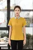 Uniformes de Trabalho para Catering do Hotel Zheyi Camisetas Polo para Garçons e Garçonetes no Atendimento Frontal do Restaurante, Roupa de Trabalho de Manga Curta para Homens e Mulheres