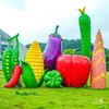 Esculturas de Frutas e Vegetais de Simulação para Exterior Fibra de Vidro Jardim Gramado Paisagem Modelos de Repolho Milho Pimenta Ornamentos Grandes