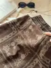 Falda Corta de Gamuza Bordada Jacquard Vintage para Mujer, Nueva Otoño de Cintura Alta Adelgazante Anti-Exposición Línea A