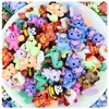 Parche de Accesorios de Resina de Dibujos Animados para Bricolaje, Pegamento en Crema, Paquete de Materiales para Fundas de Teléfono Móvil y Joyería, Pato de Goma Mixto, Pinza para el Cabello Infantil