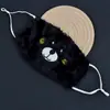 Mascarilla de Invierno con Oso de Peluche, Ajustable, Engrosada y Cálida, Bordada, Linda Mascarilla de Peluche, Cortavientos y a Prueba de Frío