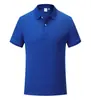Camisa polo clássica de lapela com pérola grande, cor sólida, algodão, manga curta, 8101, para homens e mulheres, com impressão de logotipo