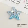 Acessórios de resina DIY de desenho animado, joias da série Oceano Azul, grampo de cabelo com cola creme, capa de celular, fivela de sapato, chaveiro.