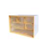 Caja de Almacenamiento de Escritorio Popular Transfronteriza de Gran Capacidad, Caja de Almacenamiento de Seis Compartimentos para Sala de Estar, Caja de Almacenamiento de Papelería, Caja de Almacenamiento a Prueba de Polvo