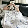 Manta chal multifuncional de terciopelo de leche Clase A, manta de terciopelo de doble cara para aire acondicionado, manta de ocio para dormitorio de estudiante, manta fina para una o dos personas