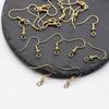 20 precio electroforesis retención de color cobre gancho de oreja grande horquilla antigua pendientes de paso vibratorio material para colgar en la oreja