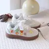 Zapatillas florales para niñas modelo nuevo primavera y otoño 2026 zapatos deportivos casuales para niños para niñas