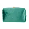 Bolsa de Maquillaje Octagonal de Tela de Felpa Multicolor, Bolso de Mano de Terciopelo Portátil para Salidas, Bolsa Sencilla para Guardar Artículos de Tocador