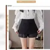 Falda de longitud media falda corta de mujer falda de línea A primavera y verano cintura alta petite falda de un solo paso negra adelgazante traje de trabajo profesional vestido