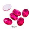Cristal de diamante ovalado, cosido a mano, con base plana, para decoración de uñas, con forma especial, accesorios para teléfono móvil, hebilla plana