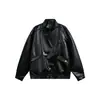 Yidao Vintage 2026 Primavera Nuevo Estilo Chaqueta de Motociclista de Piel Sintética Desgastada Unisex Ajuste Holgado Retro Chaqueta Casual Versátil