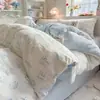 Novo Conjunto de Roupa de Cama de Gaze Dupla de Algodão com Sensação Fresca de Nuvem Quatro Peças Vendas Diretas do Fabricante Customizado para Venda Cruzada Dropshipping Roupa de Cama