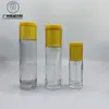 Em estoque 30g-120ml frasco pump a vácuo para loção cosmética frasco para creme kit de embalagem para produtos de cuidados com a pele frasco de vidro