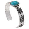 2025 Moda Europea y Americana Transfronteriza Pulsera Abierta Distintiva Bohemio Turquesa Combinable