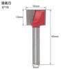 Cabo 6mm fresa para marcenaria faca de escultura ferramenta faca de limpeza de fundo de canto invertido de madeira cabeça de corte ferramenta para máquina de gravação por computador cnc