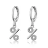 Lote mixto de varios estilos aretes de oro para mujer con colgante geométrico de circón microincrustado joyería de oreja de nicho de alta gama