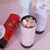 Mini canhão de confetes pequeno de mão para casamentos, festas de aniversário, festas infantis, canhões de puxar giratórios manuais, canhões de puxar de Natal