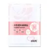 Pegatinas de Mascarilla Facial Desechables para Conservar la Frescura para Salones de Belleza, Spa Facial para Promover la Absorción, Papel de Mascarilla Facial de Plástico Ultrafino