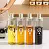 Olla de Aceite Hogar Cocina Salsa de Soya Vinagre Condimento Juego de Botellas Vidrio a Prueba de Fugas Aceite de Sésamo Vino para Cocinar Tarro de Aceite Especial No Colgante