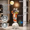 Aterrizaje de Astronauta Astronauta Adornos Grandes Audio Bluetooth Sala de Estar Mueble de TV Decoración del Hogar Regalo de Inauguración