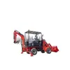 Exportado a Alemania: Máquina Pequeña Agrícola de Doble Propósito, Excavadora Cargadora de Construcción, Máquina Todo en Uno para Excavación y Carga de Mantenimiento de Carreteras