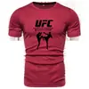 Camiseta Masculina de Manga Curta para Luta de Boxe Cross-Border da Amazon, Verão Casual, Secagem Rápida, Respirável, Tops Atacado