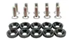 Arandelas de Refuerzo para Parachoques Delantero y Trasero de Coche JDM, Guardabarros de Refuerzo Envolvente, Tornillos M6, Arandelas de Colores para Modificación de Coche