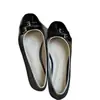 Zapatos Planos Bajos de Punta Redonda Estilo Francés para Mujer, Nuevo Modelo 2026, Zapatos de Ballet Color-Blocking Inspirados en Chanel con Hebilla Mary Jane
