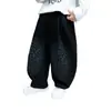Pantalones de Otoño para Niños 2026 Nuevos Elegantes Pantalones Largos para Niños Pequeños, Pantalones Curvos para Niños, Pantalones Forrados de Felpa para Niños