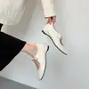 Zapatos Mary Jane Suela Suave Versátiles Bajos Zapatos de Calle Pequeños para Mujer Retro Suela Plana 2026 Mocasines Estilo Nuevo Cierre de Cordones Moño