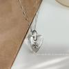 Aretes Coreanos Simples Transparentes de Corazón Planeta Diseño Nicho Pequeños Frescos Elegantes Versátiles para Mujer