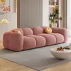 Sofá de tela tipo crema, de líneas rectas, de dos plazas, de tres plazas, apto para apartamentos pequeños, propiedades de alquiler y salas de estar, sofá modular