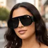 2026 Nuevas Gafas de Sol de Moda Europea y Americana con Montura Grande y Personalidad, Versátiles Gafas Tipo Aviador con Bloques de Color para Estilo Callejero, Estilo Piloto de Moda