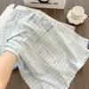 Pijamas de mujer al por mayor para primavera y otoño, con lindos diseños de dibujos animados, diseños a cuadros, motivos de nubes y mangas largas, adecuados tanto para usar en interiores como en exteriores