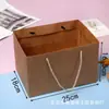 Caja de Empaque Crujiente de Yema de Huevo de Pastel de Luna 80g 4 Granos 6 Granos Papel Kraft Vintage Cubierta Pastel Crujiente de Copos de Nieve Fruta Deshidratada Caja de Cartón para Regalo Hecho a Mano