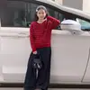 Calças Jeans Femininas Primavera e Outono 2026 Nova Moda Calças de Corte Reto e Perna Larga para Crianças Maiores Roupas Infantis Femininas Calças
