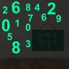 Comércio Exterior Adesivos de Parede Luminosos Digitais Luminosos Quarto Infantil Jardim de Infância Layout de Parede Texto Autoadesivo Adesivos Fluorescentes Atacado