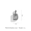Accesorios de Colgante de Letra Inglesa Joyería Exquisita de Acero Inoxidable Accesorios para Collares Joyería Hecha a Mano para Bricolaje Versátil para Mujeres