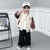 Chaqueta de Niño Estilo Nuevo 2026 Primavera y Otoño Chaqueta de Béisbol Infantil Conjunto de Otoño para Bebé Cárdigan Top Ropa para Niños