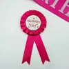 Alça de Ombro para Corsage Festa de Aniversário Tema Menina Aniversariante Etiqueta de Aniversário Cinto Decoração de Baile de Máscaras