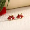 Brincos de Natal Europa e Estados Unidos moda quente alce árvore de Natal floco de neve diamante brincos personalizados tridimensional cartoon brincos
