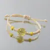 Pulsera de Serie de Flores Secas al por Mayor Vidrio Espécimen de Flor Real Gipsófila Flor de Durazno Árbol de la Fortuna Mariposa Pulsera Escénica Joyería