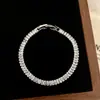 Pulseira de Zircônia Simples, Elegante e de Alto Padrão, Versátil para o Dia a Dia, Apresentando uma Coleção de Pulseiras de Zircônia de Nicho, Luxo Leve e de Alto Padrão