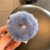 Anel de cabelo de imitação de coelho, macio e quente, cera de outono e inverno, corda de cabelo fofa e fofa, superconfortável, elástico para meninas