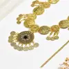 Cadena de Cintura con Borla de Monedas con Patrón Hueco Tallado Vintage, Cinturón de Lujo Ligero de Gama Alta de Nicho, Accesorios Bohemios para Mujeres
