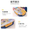 Caja rectangular de plástico abatible para conservación, lonchera para estudiantes, apta para microondas para calentar