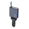Carregador de carro transfronteiriço linha telescópica carregamento super rápido Huawei Apple adaptador carregador de telefone universal para carro